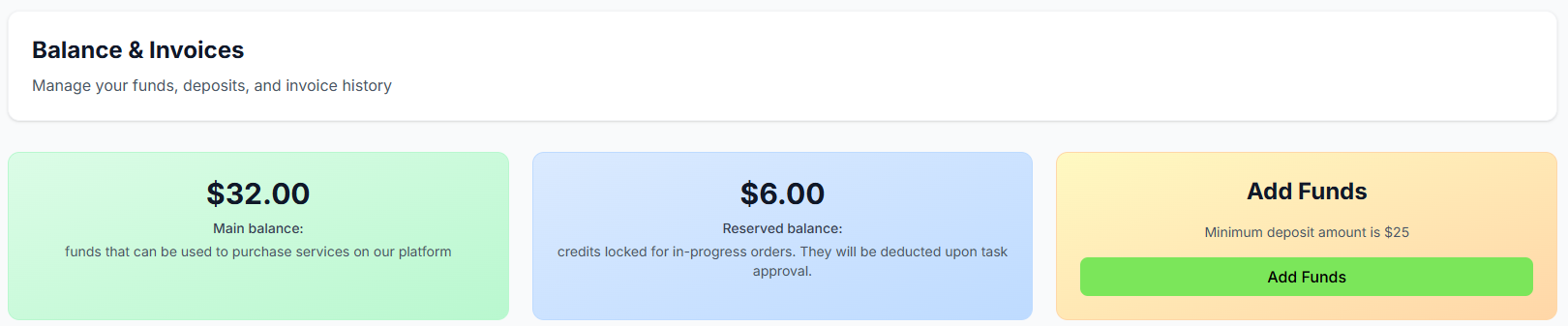 Platform Dashboard Preview